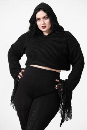 Killstar Witch Cult Knit Sueter Negros | 03592-SPNM