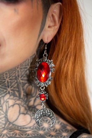Killstar Worlds Beyond Earrings Plateados | 87643-XKSZ