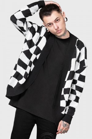 Killstar Your Move Cardigan Grises | 48657-DZNW