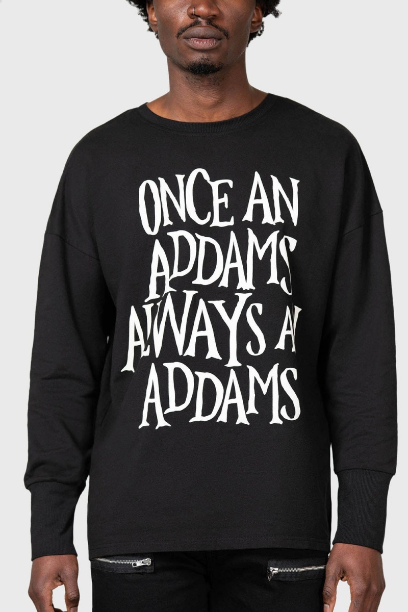 Killstar Addams Sweatshirt Negros | 98167-MSQN