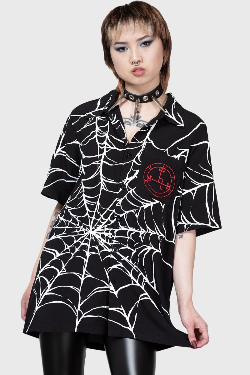 Killstar All Eternity Shirt Negros | 59134-KMVF