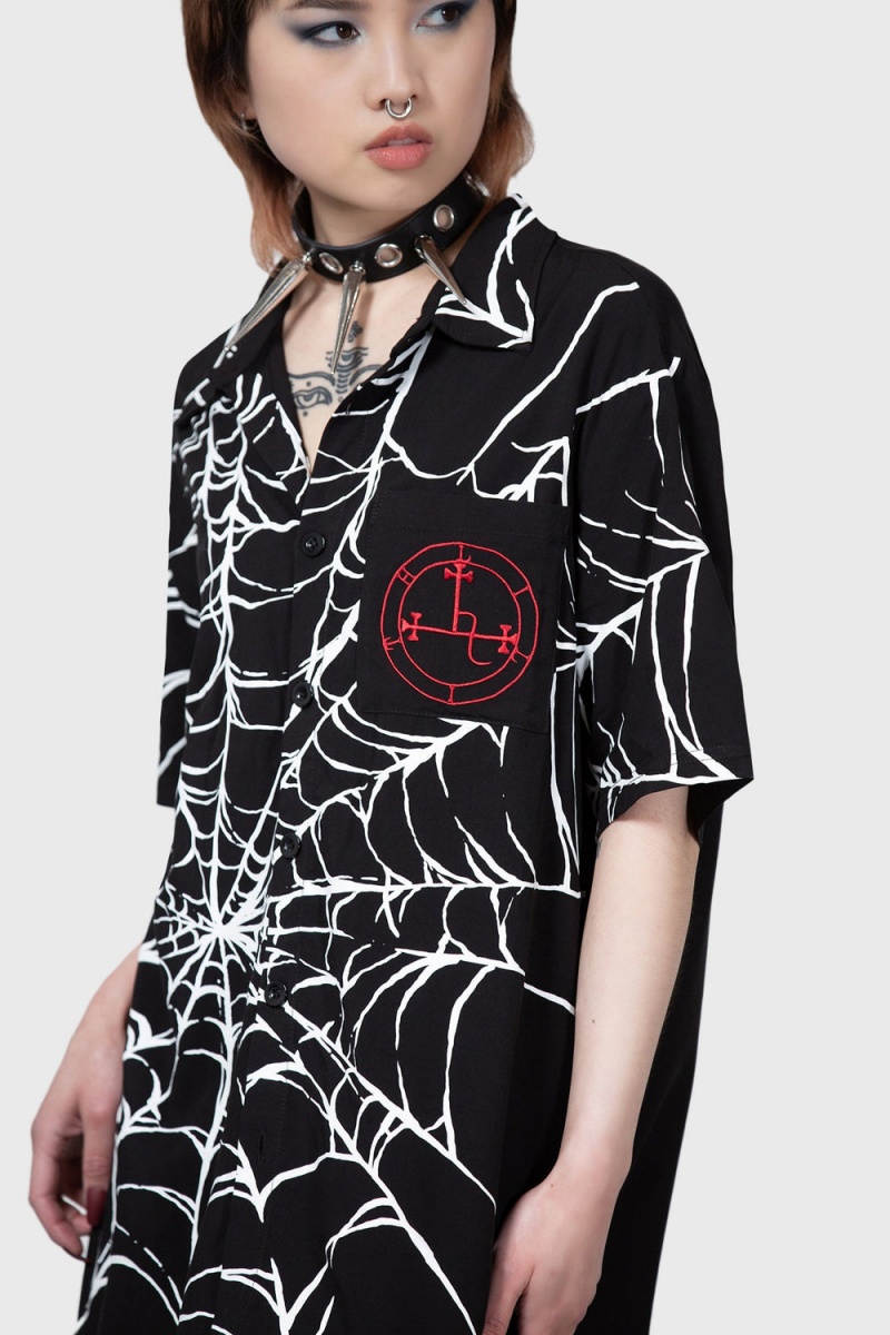 Killstar All Eternity Shirt Negros | 59134-KMVF