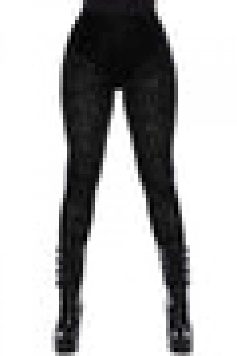 Killstar Althea's Evil Velvet Leggings Negros | 12345-VCAD
