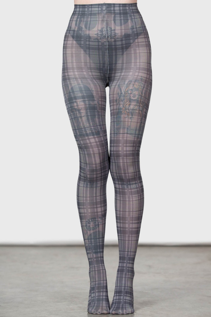 Killstar Anna Tights Negros | 31578-FWZI