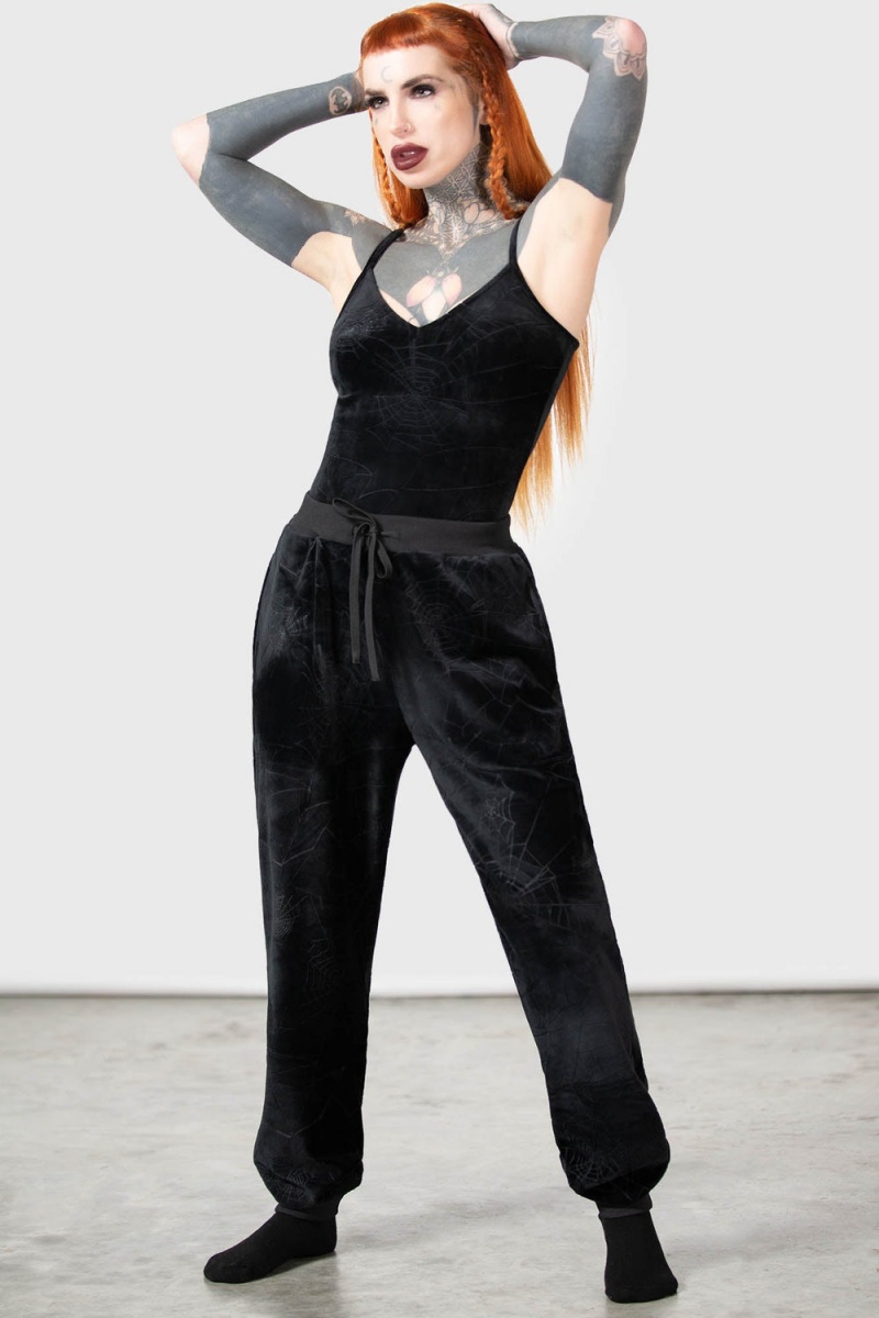 Killstar Arachno Rest Joggers Negros | 14357-HQSM