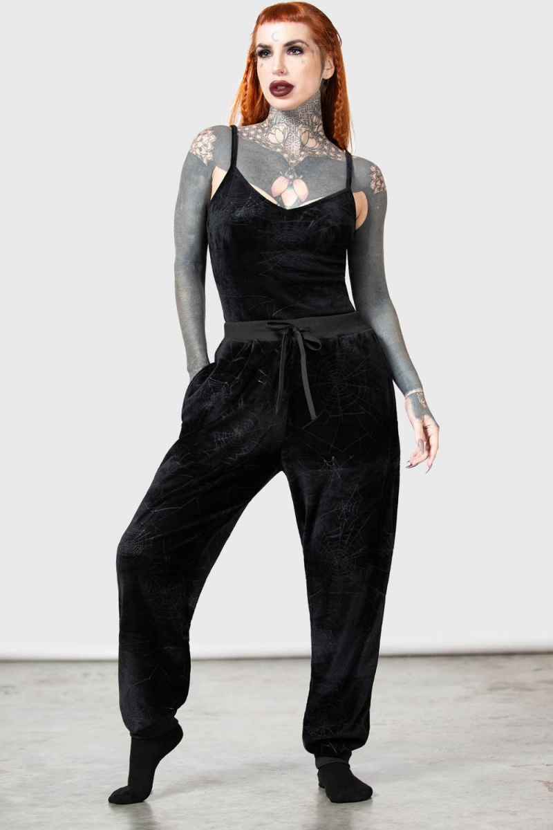 Killstar Arachno Rest Joggers Negros | 14357-HQSM