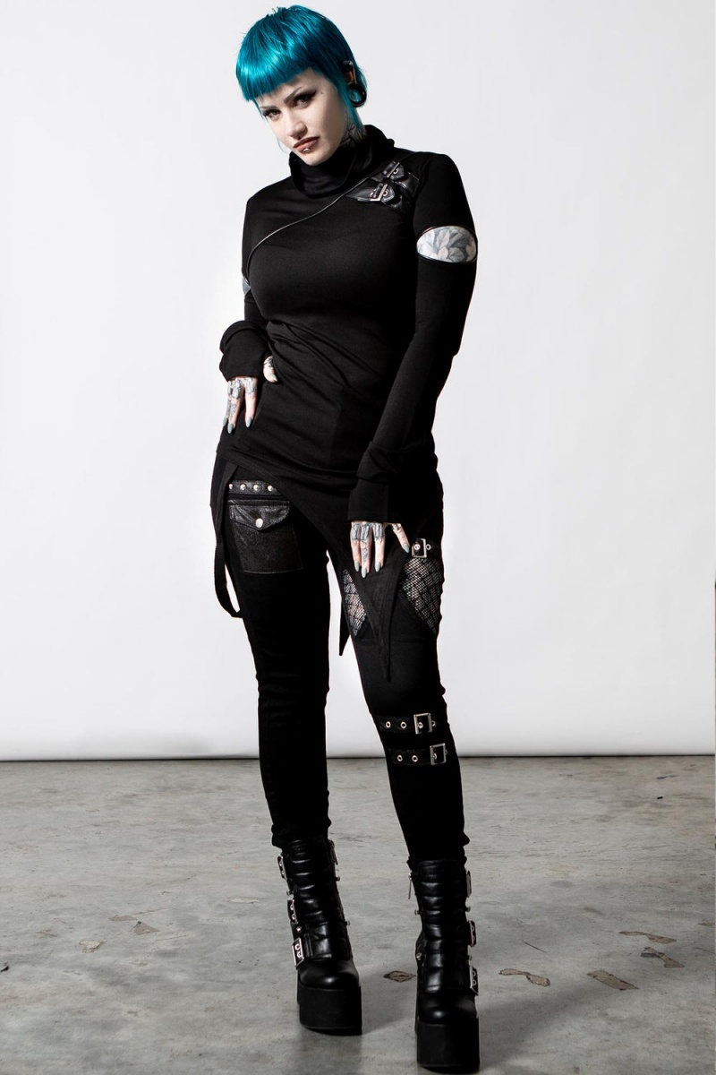 Killstar Arch Angelz Masked Top Negros | 17693-FBDC