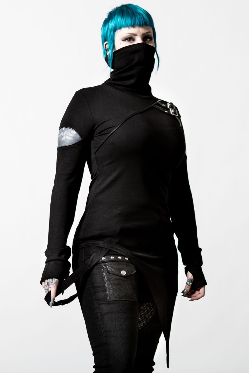 Killstar Arch Angelz Masked Top Negros | 17693-FBDC