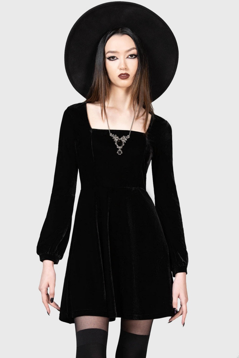 Killstar Archaic Vestido Negros | 92316-TACV