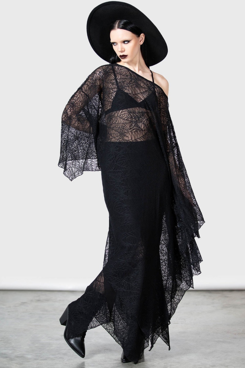 Killstar Arianwen Vestido Negros | 40721-RJML