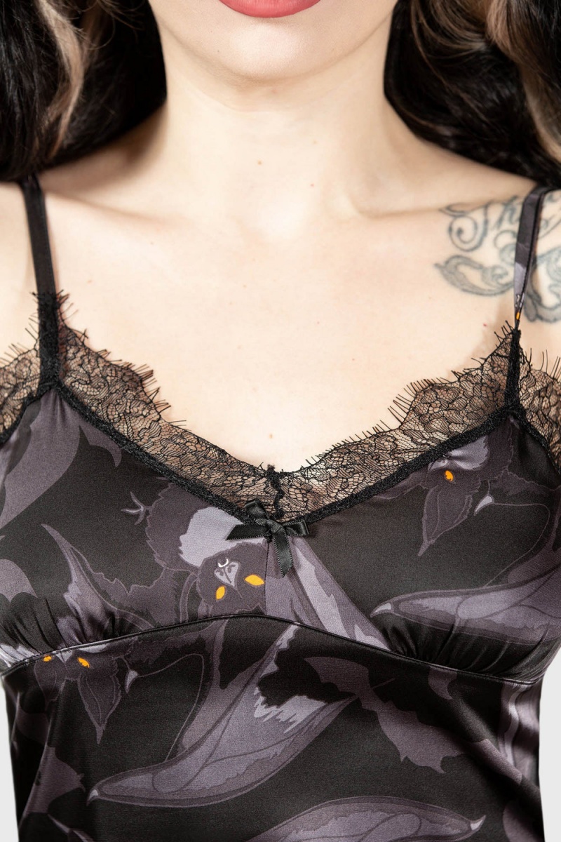 Killstar Asperity Cami Top Negros | 45076-ODLY