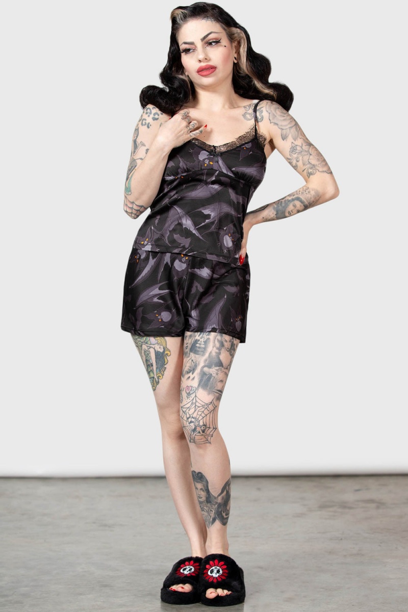 Killstar Asperity Cami Top Negros | 45076-ODLY