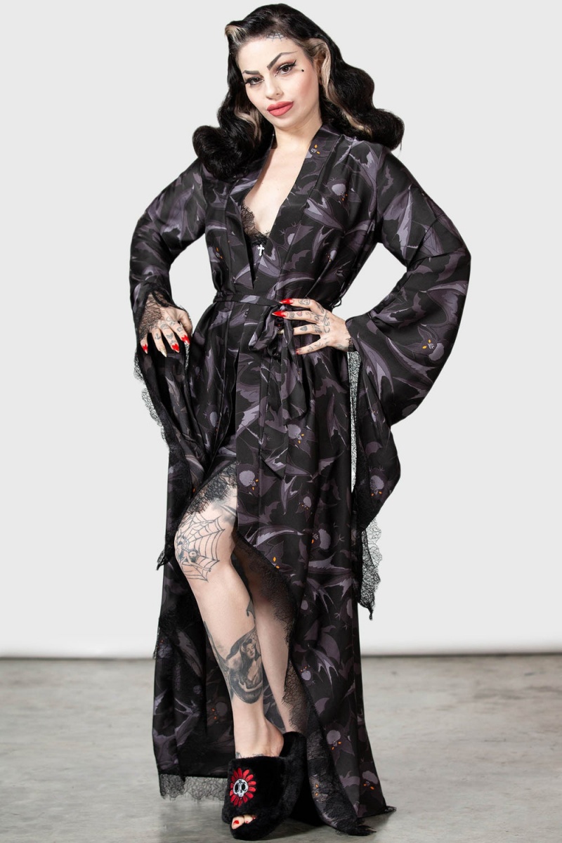 Killstar Asperity Robe Negros | 25310-CDOY