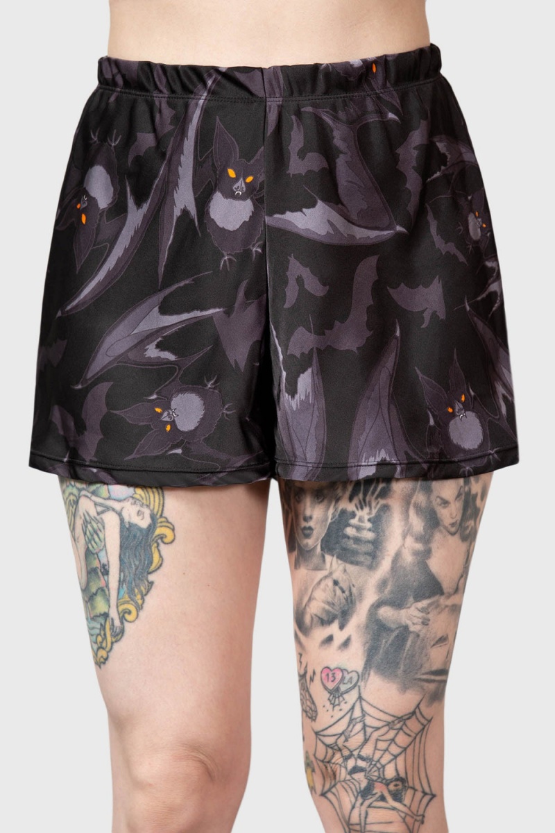 Killstar Asperity Shorts Negros | 76012-PDBO