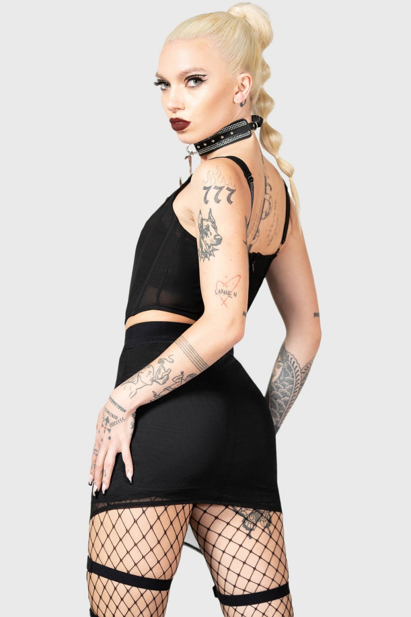 Killstar Asterim Mesh Top Negros | 37948-GLJB