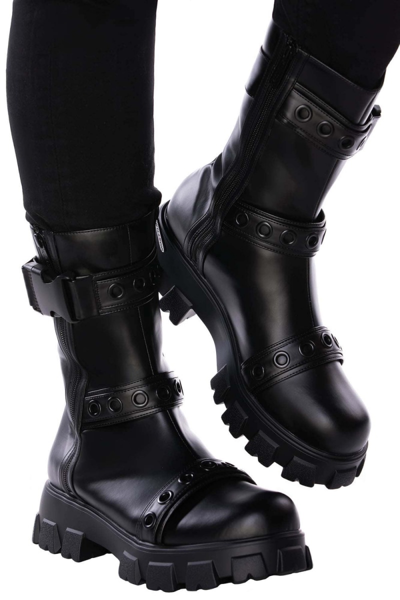 Killstar Astral Ash Boots Negros | 82157-YDZC