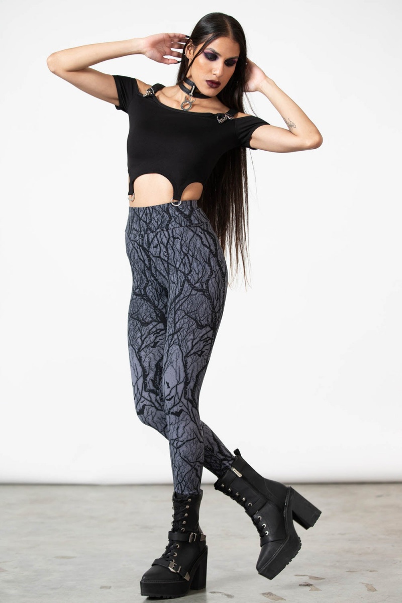 Killstar Astral Night Leggings Negros | 05182-VBEC