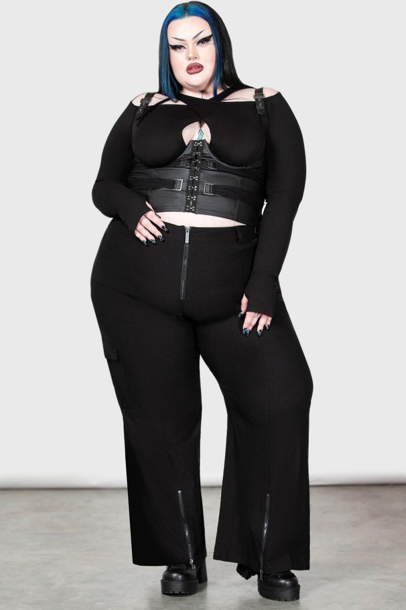 Killstar Atacama's Void Corset [PLUS] Negros | 92186-RIPY