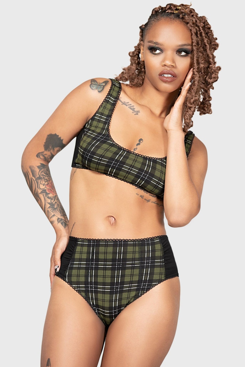 Killstar Autumn Lights Bra Verdes | 94732-YCZG