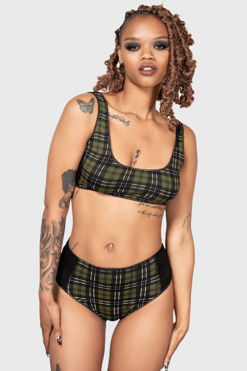 Killstar Autumn Lights Bra Verdes | 94732-YCZG