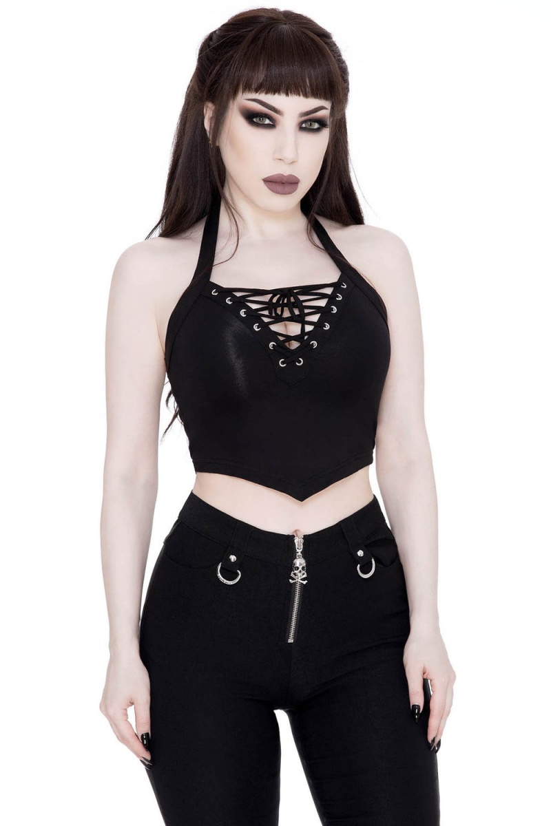 Killstar Axel Vest-Top Negros | 98163-IQSX