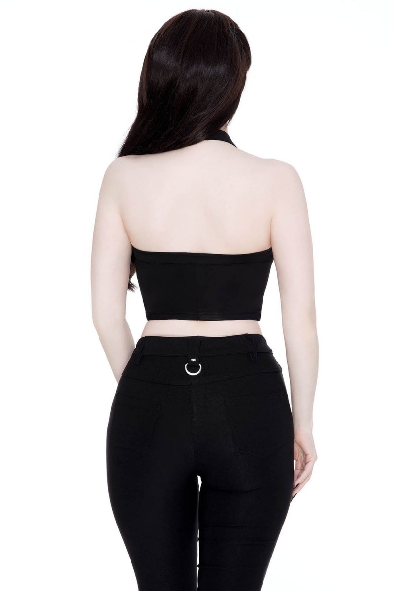 Killstar Axel Vest-Top Negros | 98163-IQSX