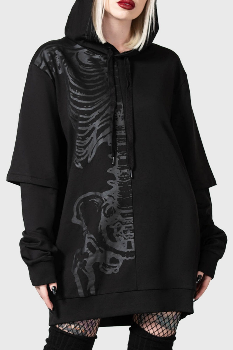 Killstar Bad2the Hoodie Negros | 56702-AEGP
