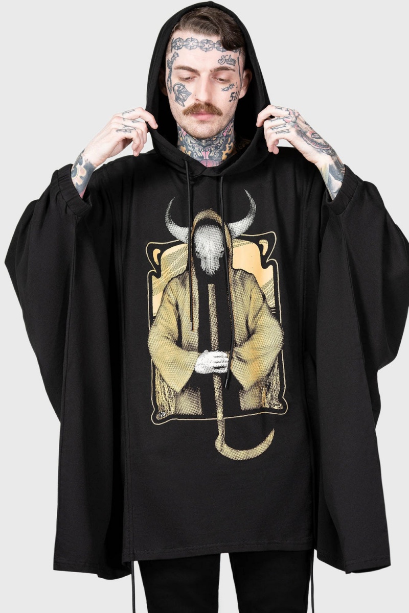 Killstar Bad Omens Hoodie Negros | 15763-QAYZ
