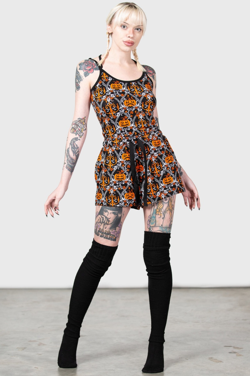 Killstar Barn Mouse Cami Top Negros | 48036-NQDW
