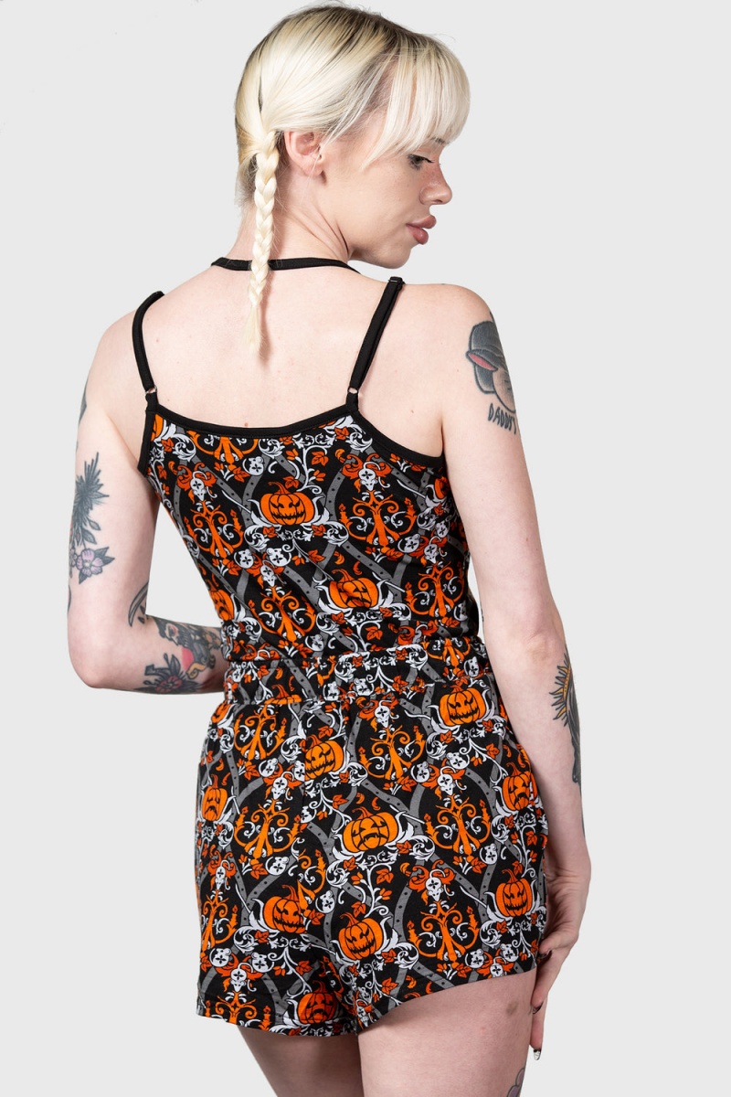 Killstar Barn Mouse Cami Top Negros | 48036-NQDW