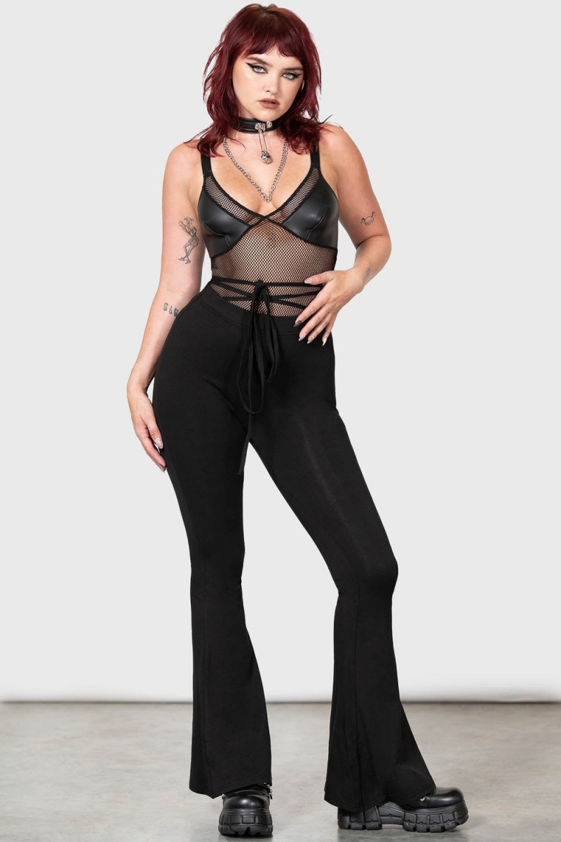 Killstar Bass Bodysuit Negros | 04597-JBYO
