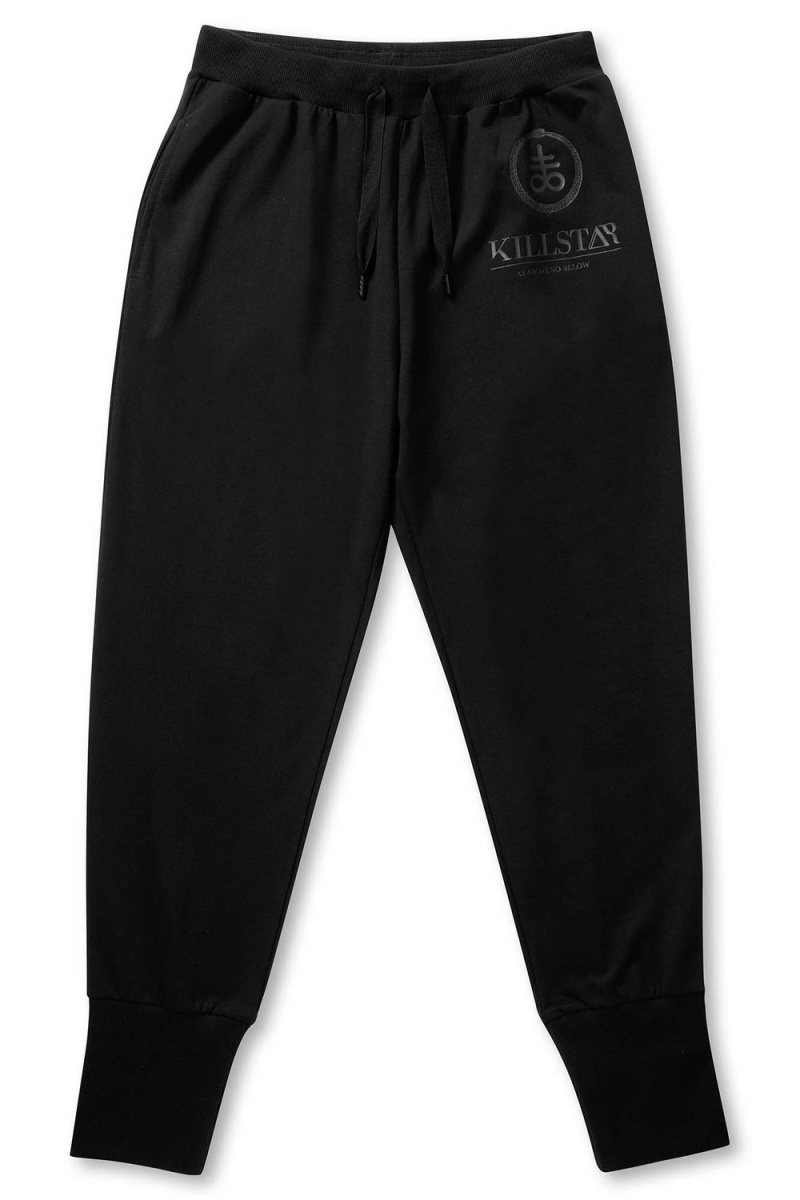 Killstar Be The Magic Sweatpants Negros | 83025-OKFV