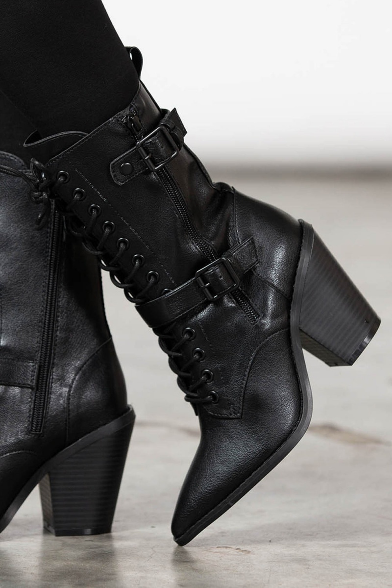 Killstar Beatrix Boots Negros | 83290-NLFP