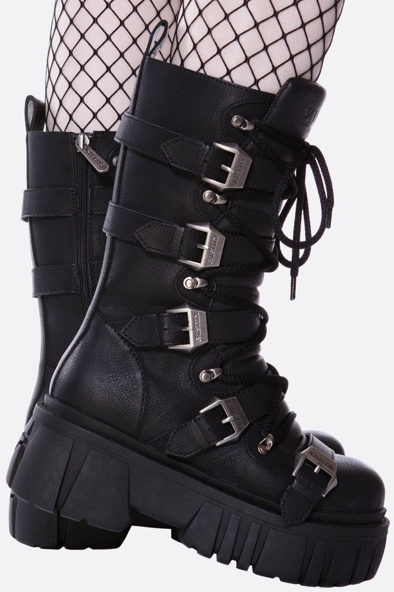 Killstar Beelzebub Boots Negros | 90746-UKSC