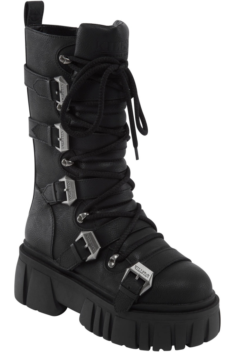 Killstar Beelzebub Boots Negros | 90746-UKSC