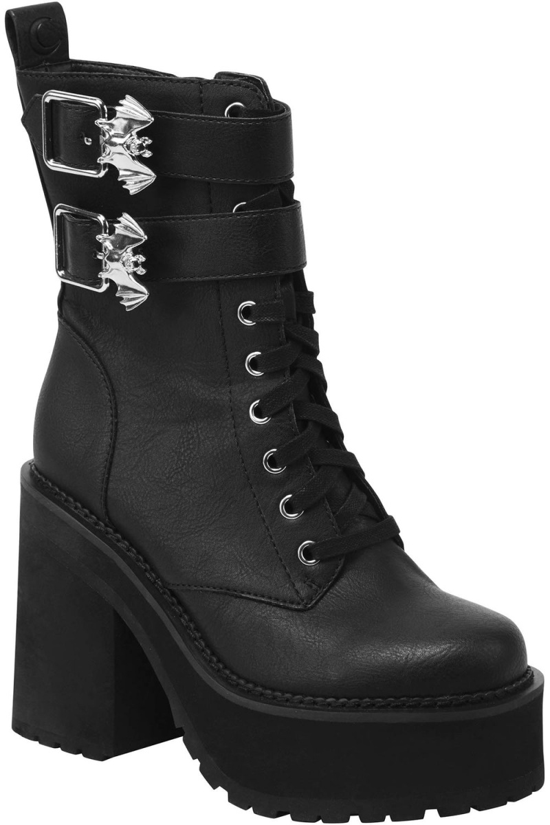Killstar Belfry Boots Negros | 01689-WTDN
