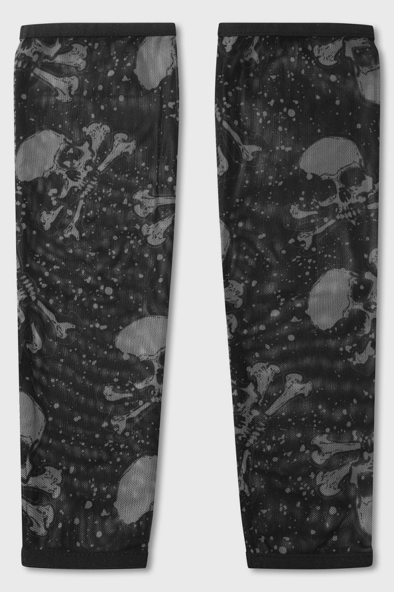 Killstar Big Top Fingerless Gloves Negros | 21578-GIBC