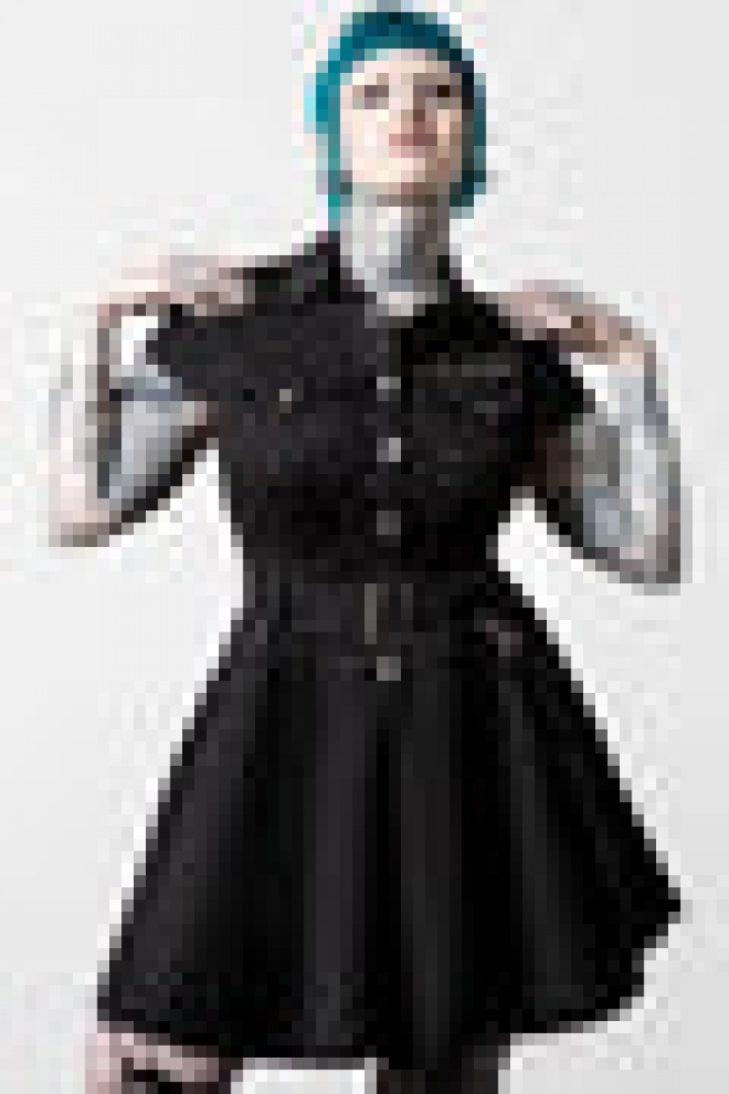 Killstar Billeted Shirt-Vestido Negros | 93506-HIOV