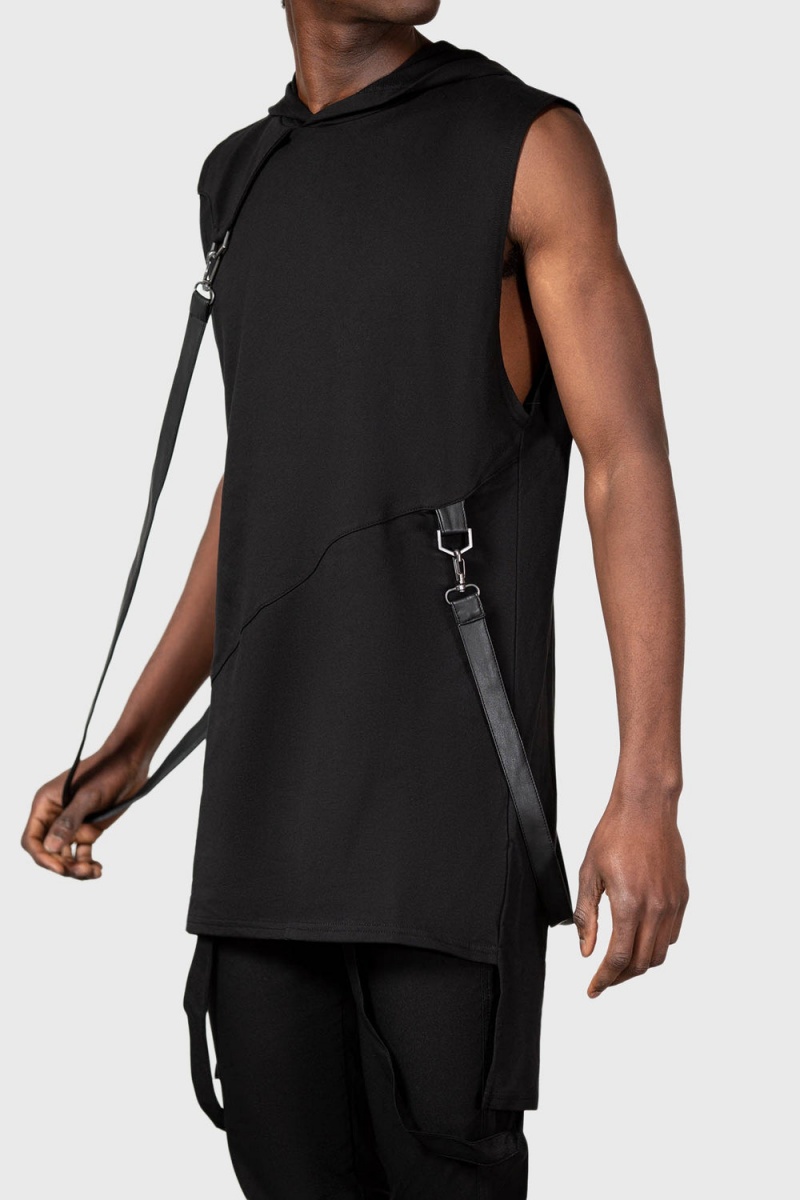 Killstar Blayze Encapuchado Vest Negros | 43801-QBFM
