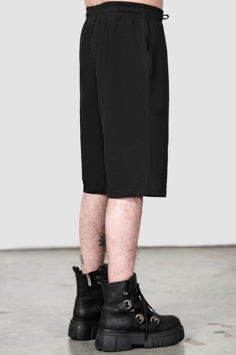 Killstar Breaking Point Longline Shorts Negros | 38617-RLUF