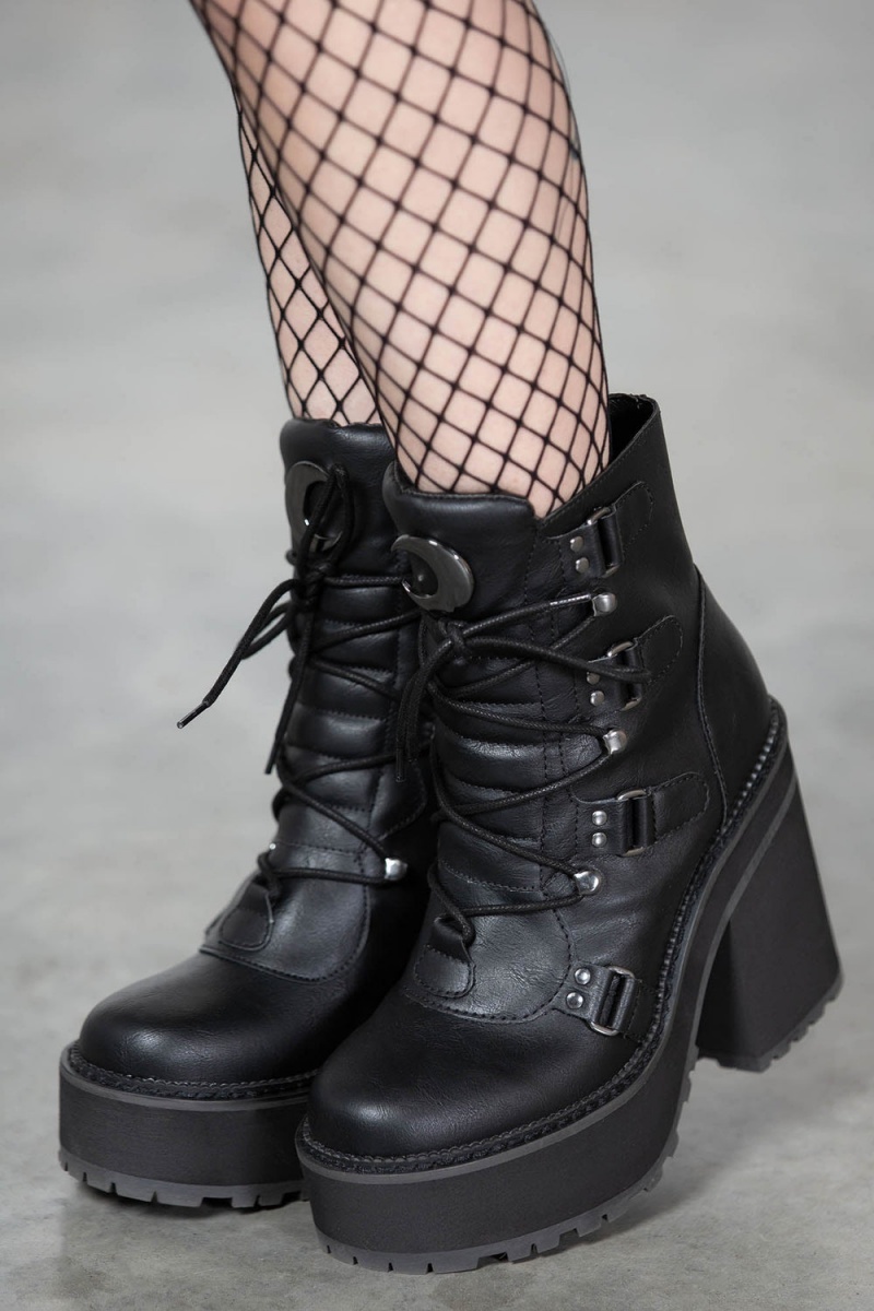 Killstar Broom Rider Boots [B] Negros | 72510-APTR