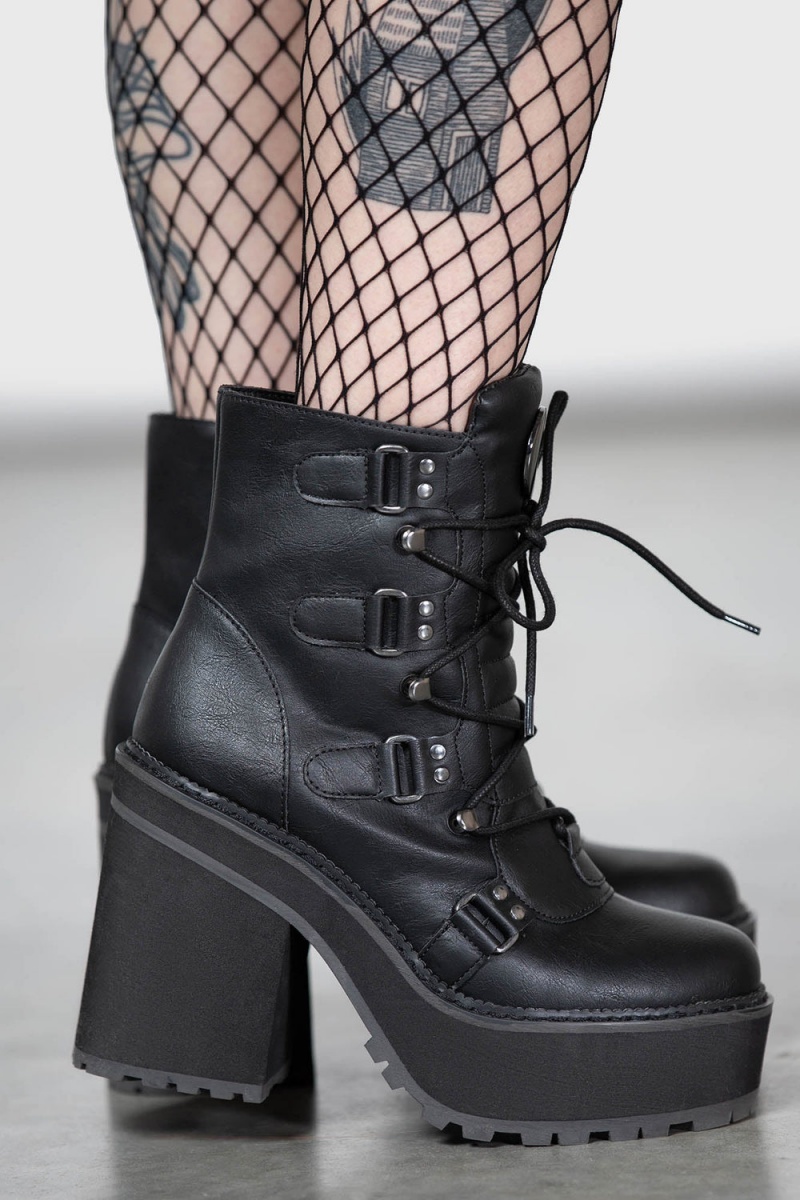 Killstar Broom Rider Boots [B] Negros | 72510-APTR