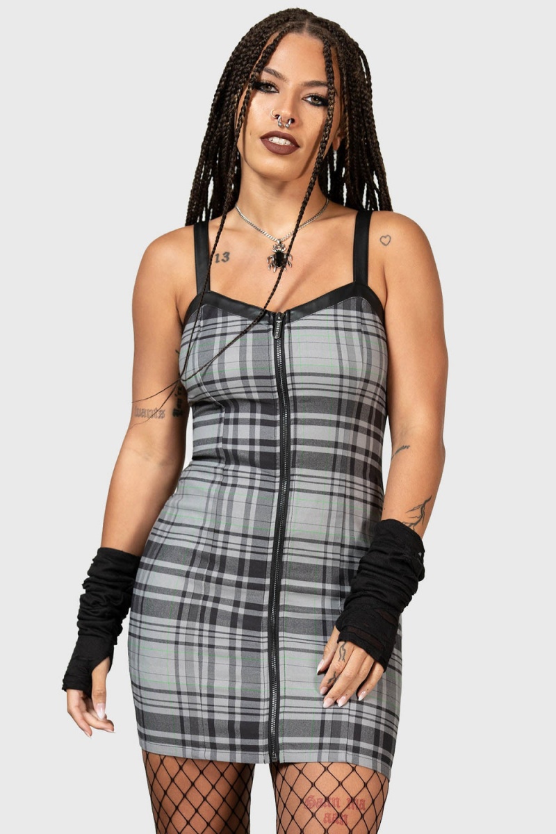 Killstar Bury Me Bodycon Vestido Negros | 28451-HJLW