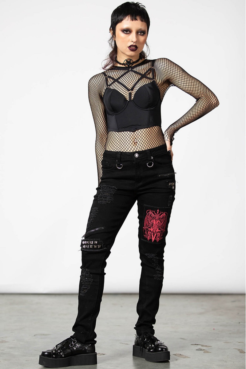 Killstar Cage Effect Bra Negros | 28376-RLZU