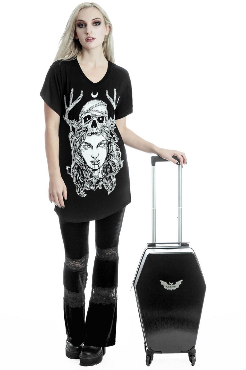 Killstar Casket Carry Case Negros | 73619-JQUW