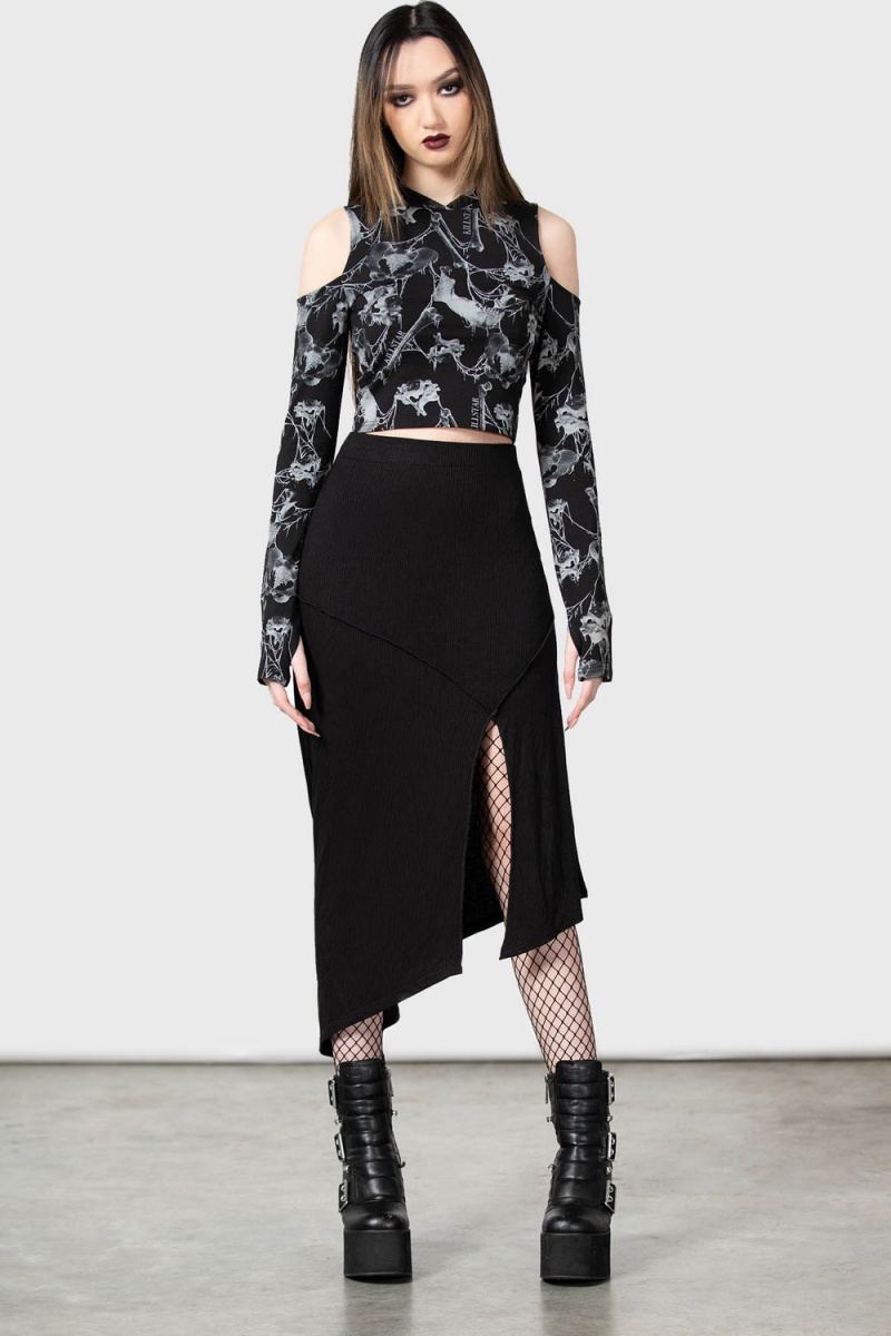 Killstar Catacombs Creatures Encapuchado Top Negros | 37891-PNVI