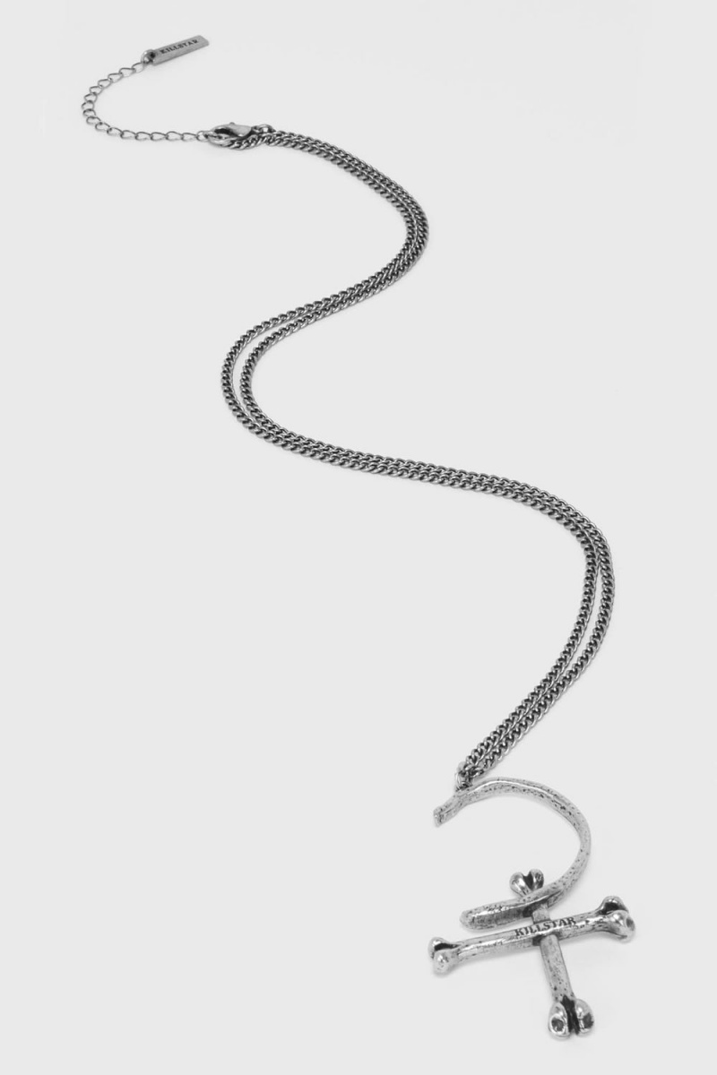 Killstar Catacombs Necklace Plateados | 86129-LBFT