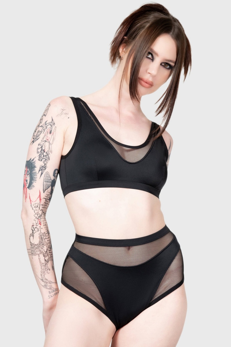 Killstar Catching Rays Bikini Negros | 05237-LWFM