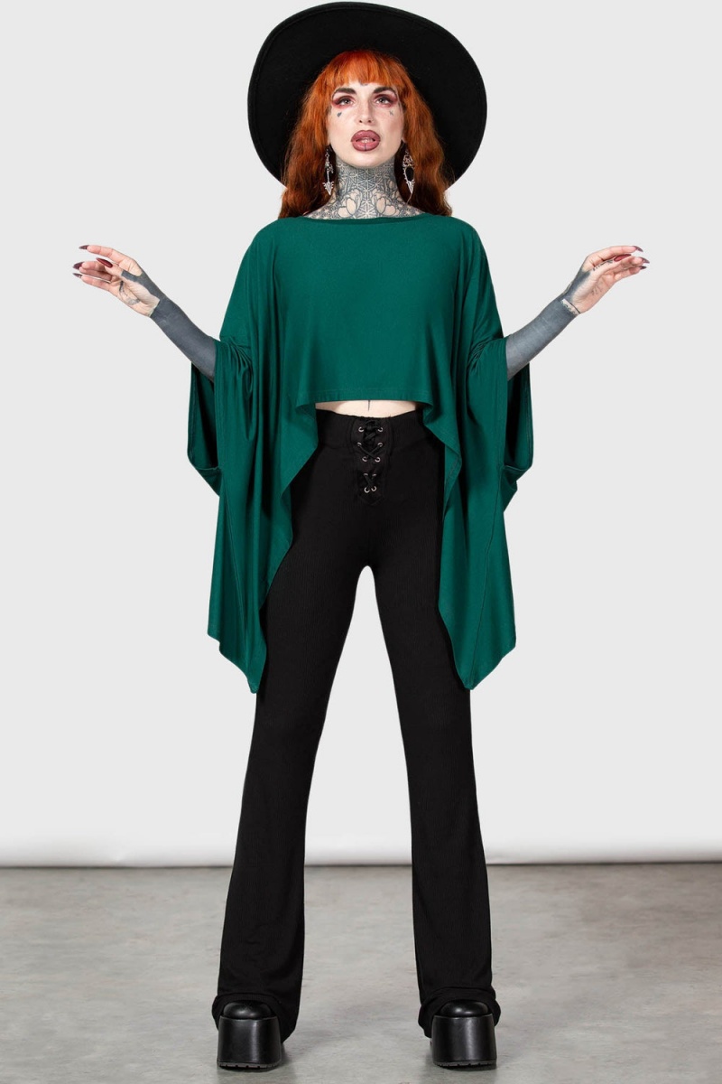 Killstar Celestial Bodies Top [TEAL] Verdes | 25143-ZYRJ