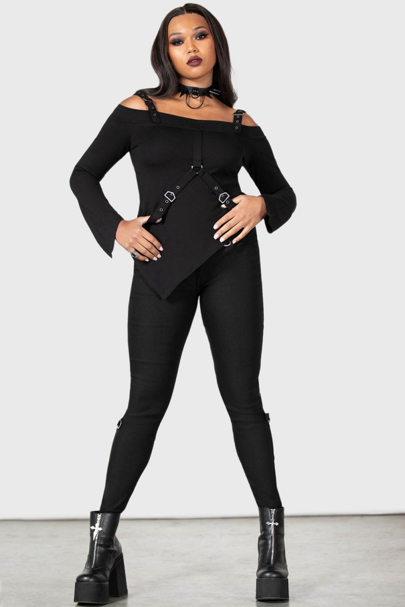 Killstar Cell Of Anarchy Top Negros | 62495-FPAC